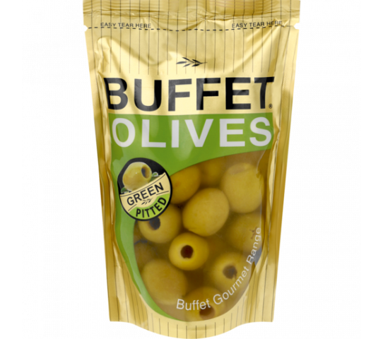 Buffet Olives Green Pitted 200G