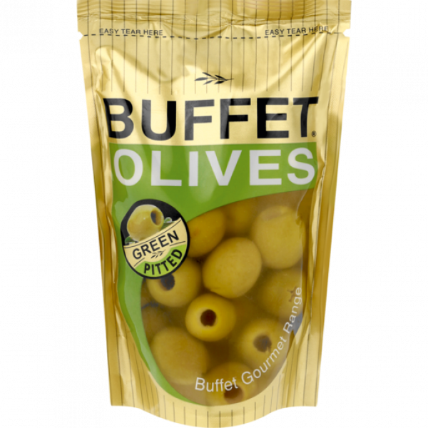 Buffet Olives Green Pitted 200G