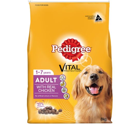 Pedigree Adult Dog Food Chicken Flavour 8Kg