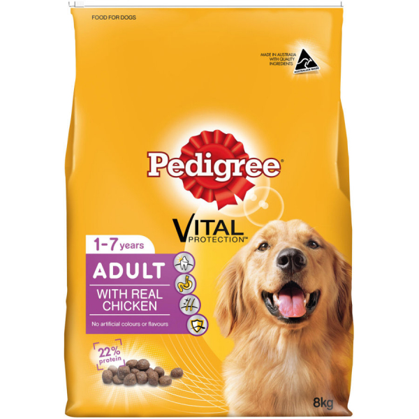 Pedigree Adult Dog Food Chicken Flavour 8Kg