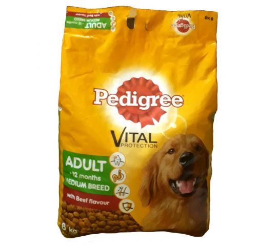 Pedigree Dog Food With Beef Flavour 8Kg