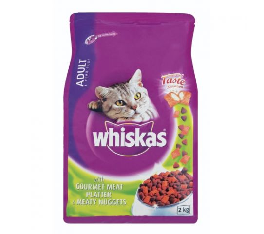 Whiskas Cat Food With Gourmet Meat Platter 2Kg