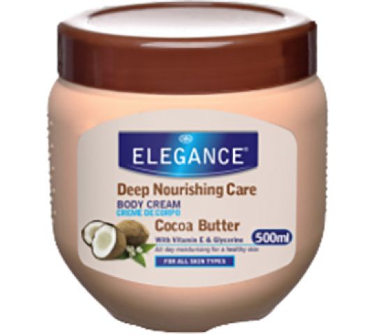 Elegance Cocoa Butter Deep Nourishing B Cream 500Ml