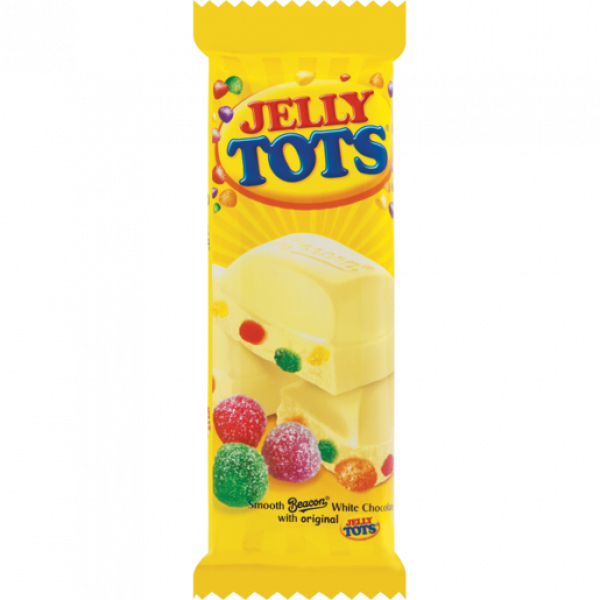 Beacon Jelly Tots In White Chocolate 80G