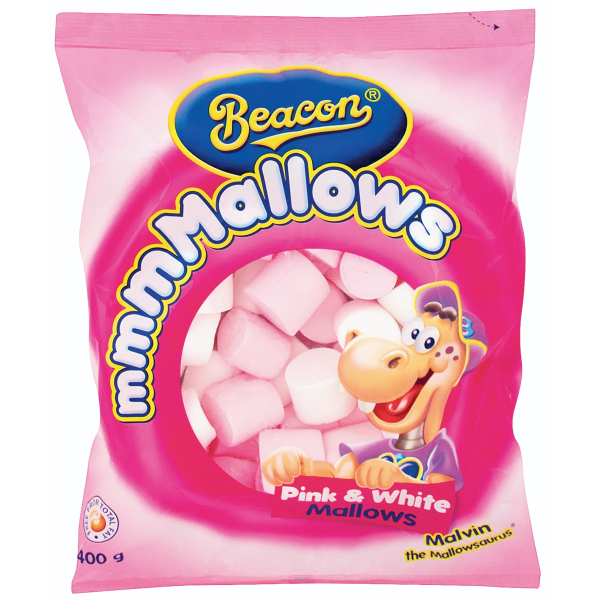 Beacon Mallows Pink White 400G