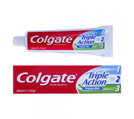 Colgate Toothpaste Tripple Action Org Mint 100Ml