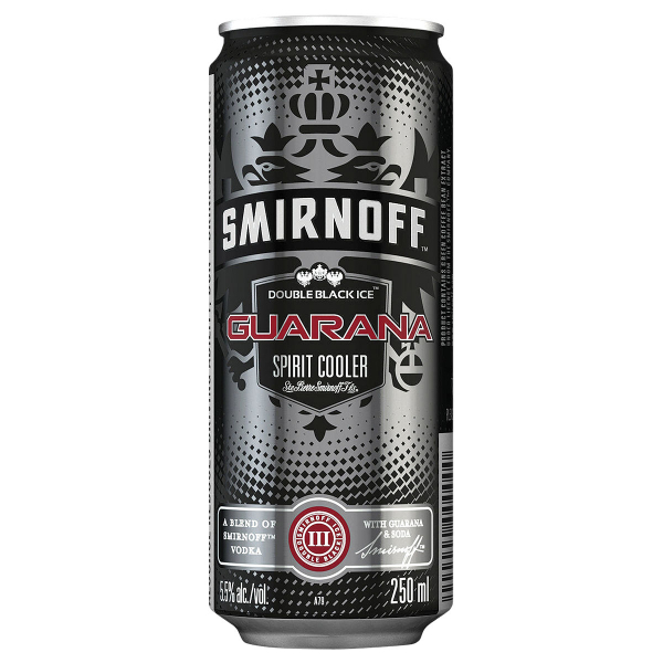 Smirnoff Ice Double Black With Guarana Spirit 250Ml