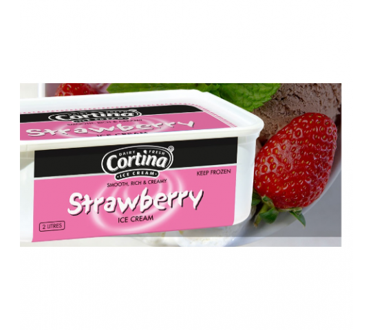 Cortina Ice Cream Strawberry 2L