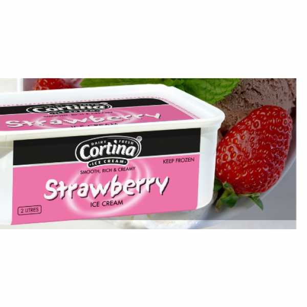 Cortina Ice Cream Strawberry 2L