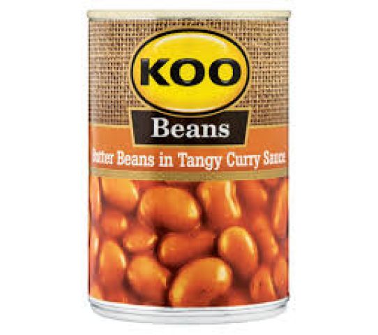 Koo Butter Beans In Curry Sauce 410G