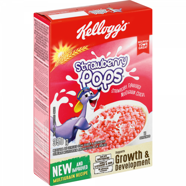 Kelloggs Strawberry Pops 350G