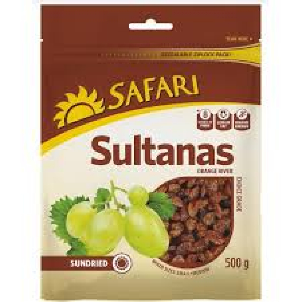 Safari Sun Dried Sultanas 500G