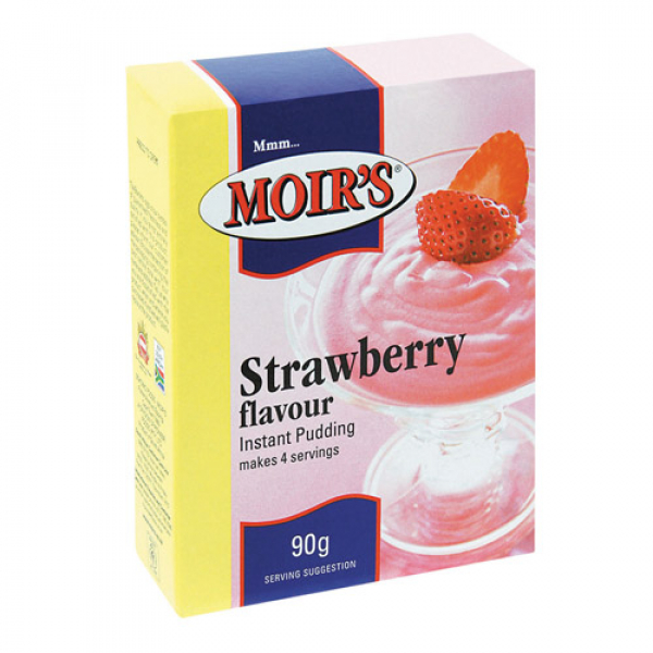 Moirs Instant Pudding Strawberry 90G