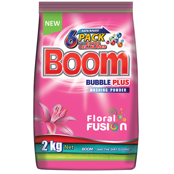 Boom Bubble Plus Washing Powder Floral Fusion 2Kg