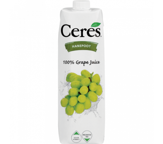 Ceres Fruit Juice Hanepoot White Grape 1L