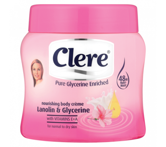 Clere Body Creme Lanolin Glycerine 500Ml
