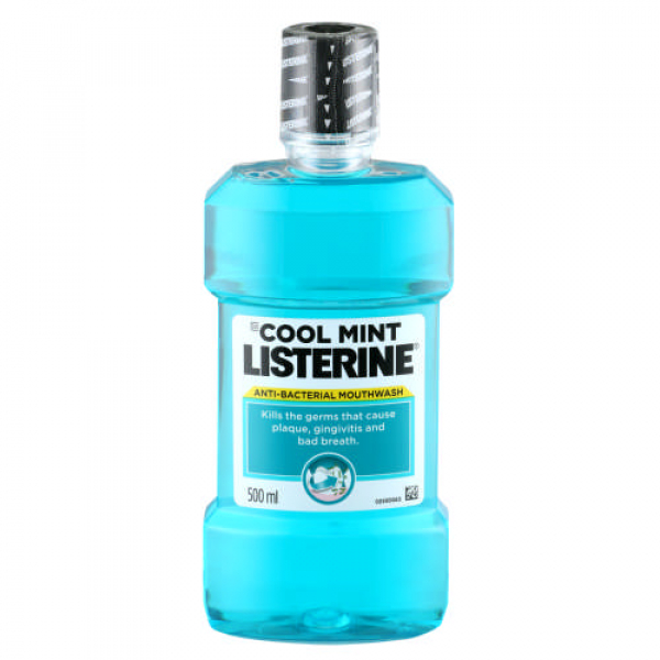 Listerine Anti Bacterial Mouthwash Cool Mint 500Ml