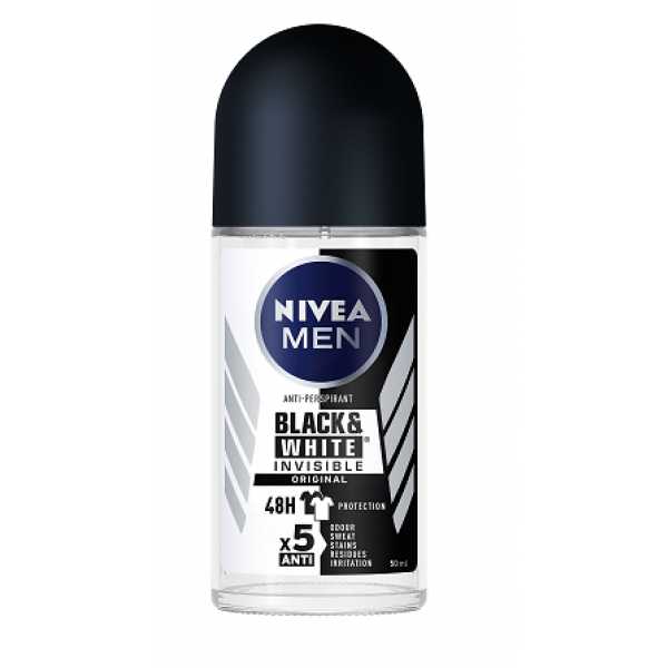 Nivea Invis Men Roll On Black & White 50Ml