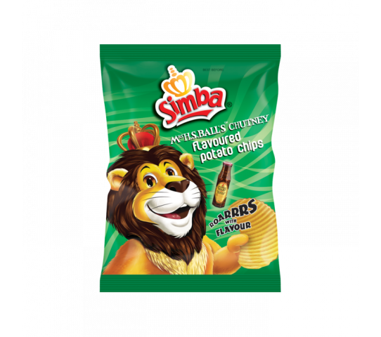 Simba Mrs H.S Balls Chutney Potato Chips 125G