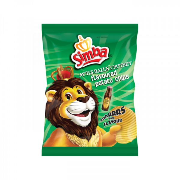 Simba Mrs H.S Balls Chutney Potato Chips 125G