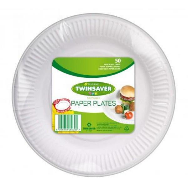 Twinsaver Paper Plates 50S