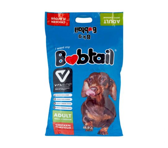 Bobtail Dog Food Small Med Chicken 8KG