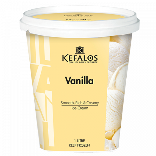 Kefalos Ice Cream Vanilla 1L