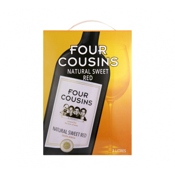 Four Cousins Natural Sweet Red Wine 3L