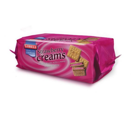 Lobels Strawberry Cream Biscuits 150G