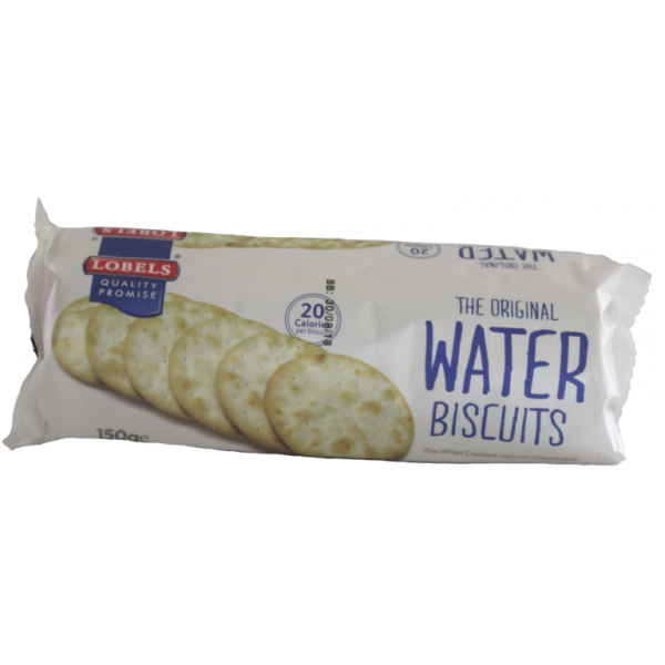 Lobels Water Biscuits 150G