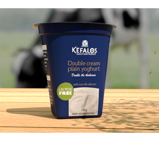 Kefalos Double Cream Plain Yoghurt 150G