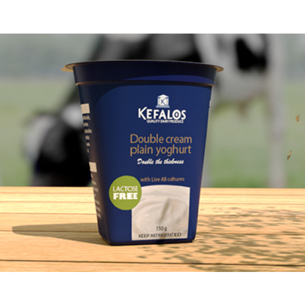 Kefalos Double Cream Plain Yoghurt 150G