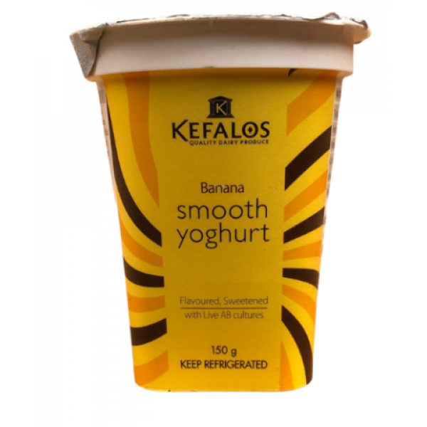 Kefalos Yoghurt Smooth Banana 150g