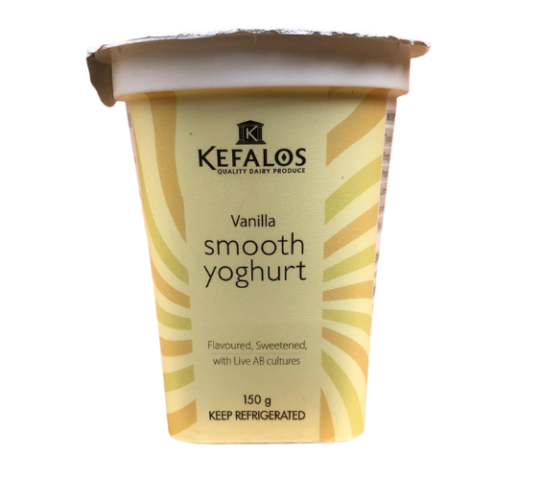 Kefalos Smooth Vanilla Yoghurt 150G