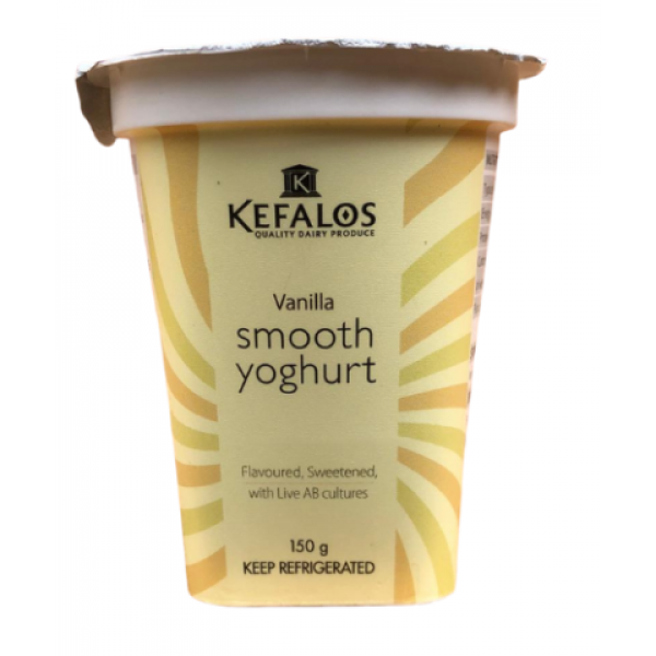 Kefalos Smooth Vanilla Yoghurt 150G