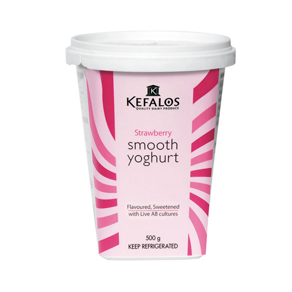 Kefalos Strawberry Smooth Youghurt 500G